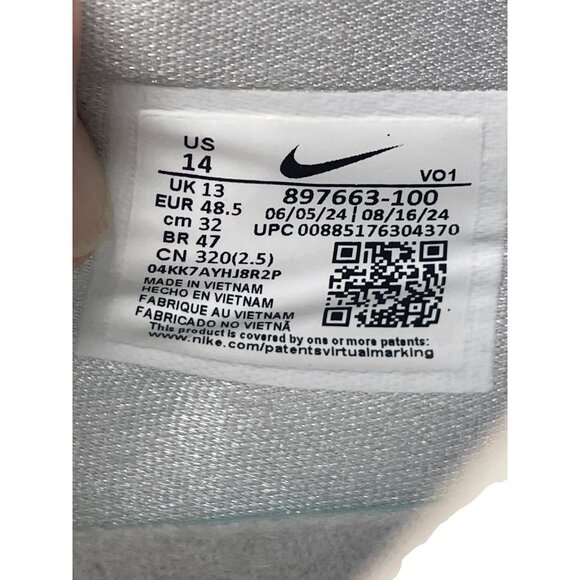 Nike Hyperdunk 2017 Low mens white black sneakers sz 14 SKU 9578 - Picture 6 of 16